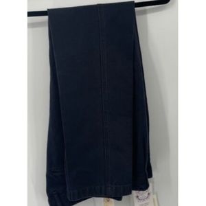 Finamore Napoli navy blue flat front mens chino pants sz 50